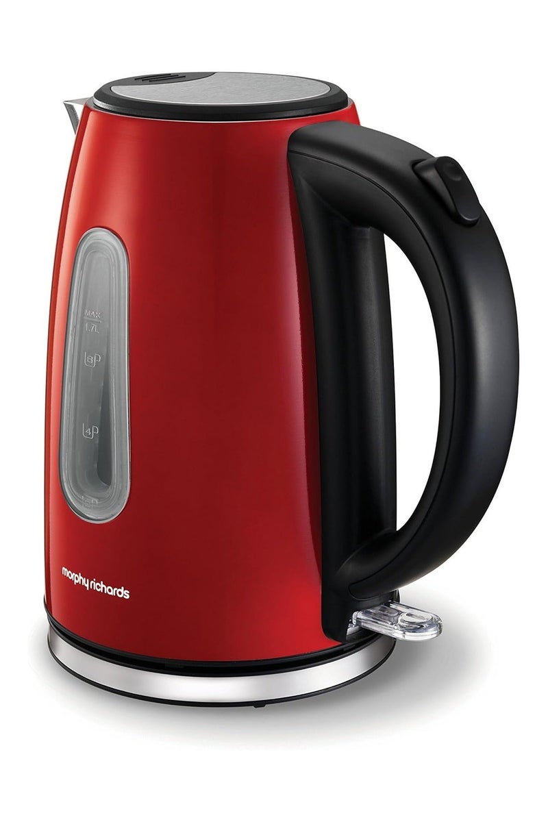 مورفي ريتشاردز غلاية إبريق كهربائية من إكويب – سعة 1.7 لتر، 3 كيلوواط – باللون الأحمر - Image 2